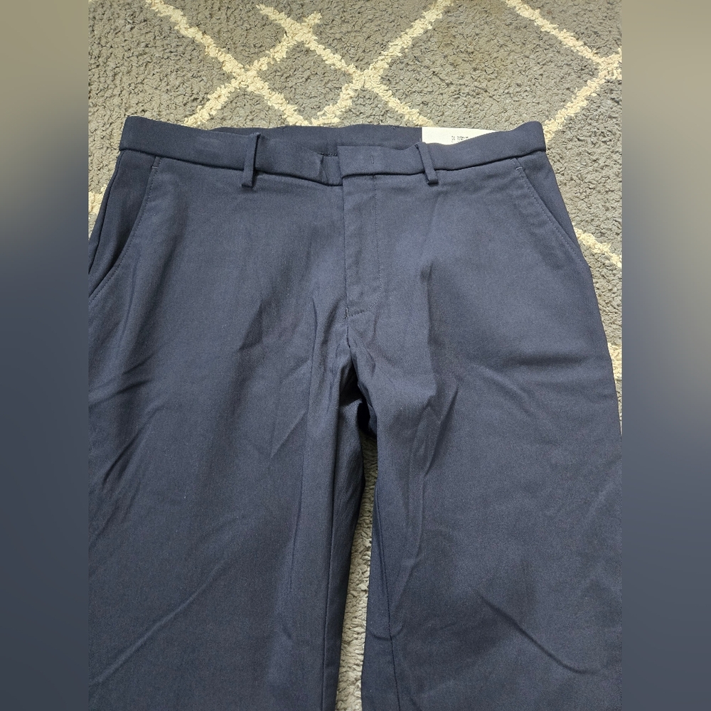 NWT Tommy Hilfiger Men's 33x30 THFlex Modern Fit Pant Stretch Navy Blue - Picture 4 of 11